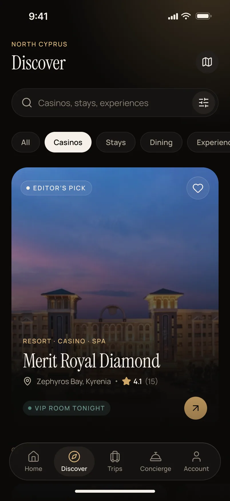Discover: editorial picks with availability tonight