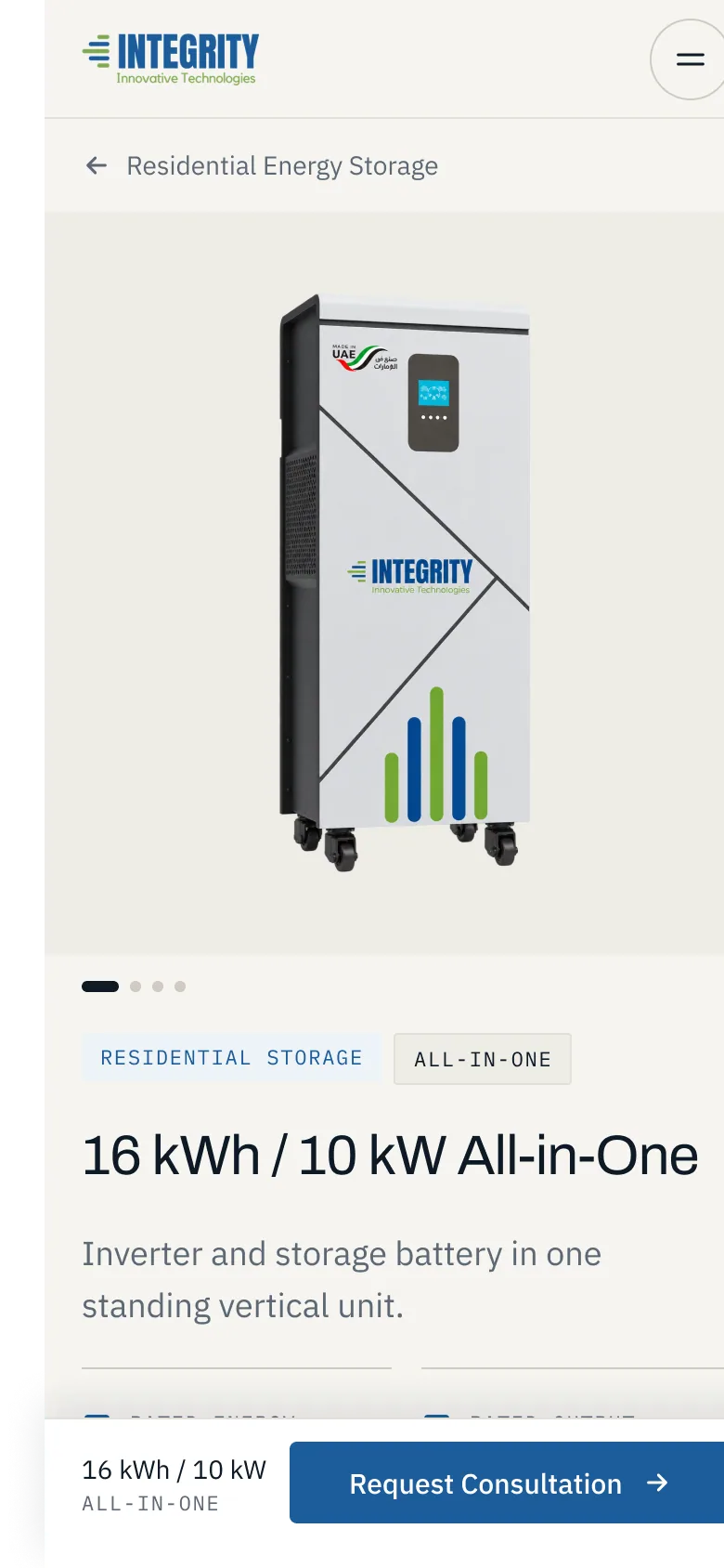 Mobile product detail
