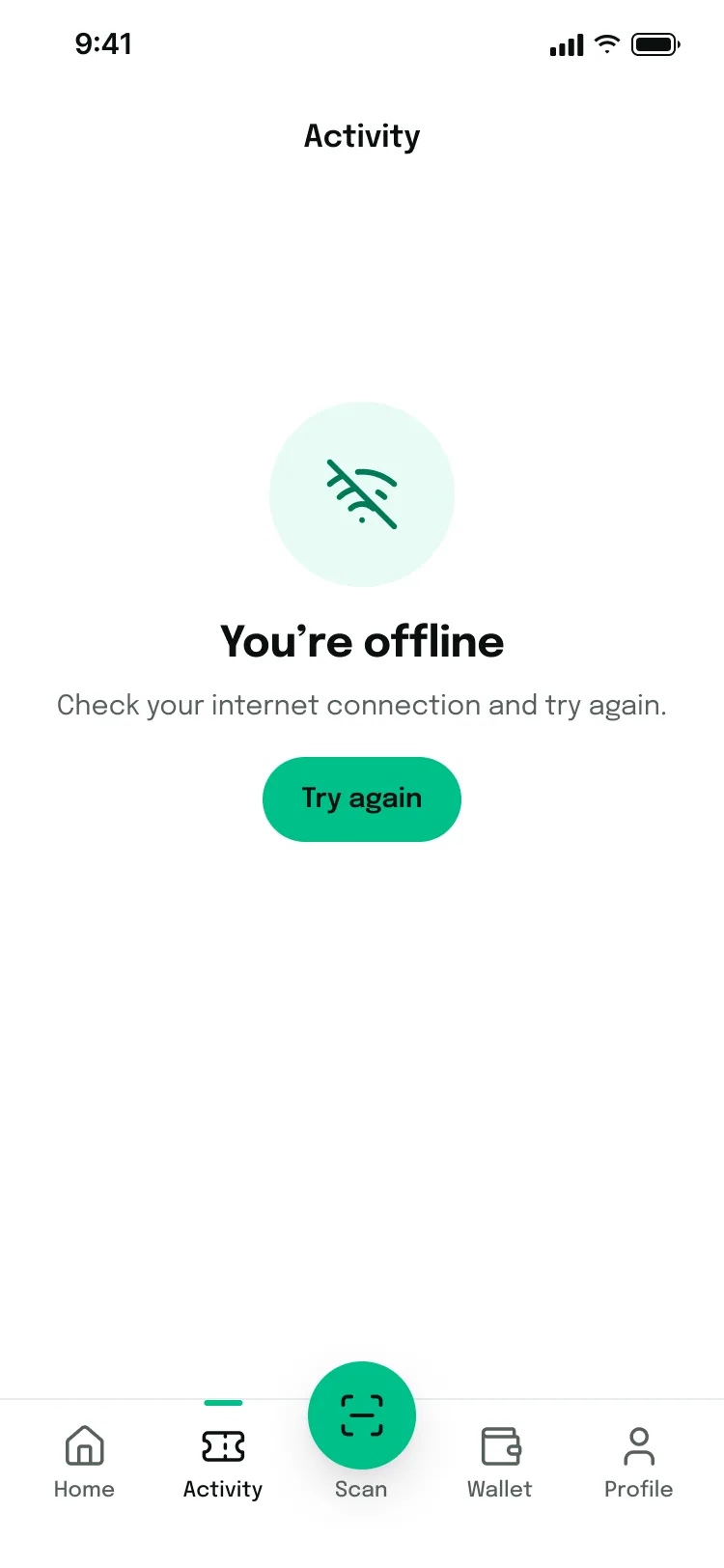 No connection: what happened and a retry